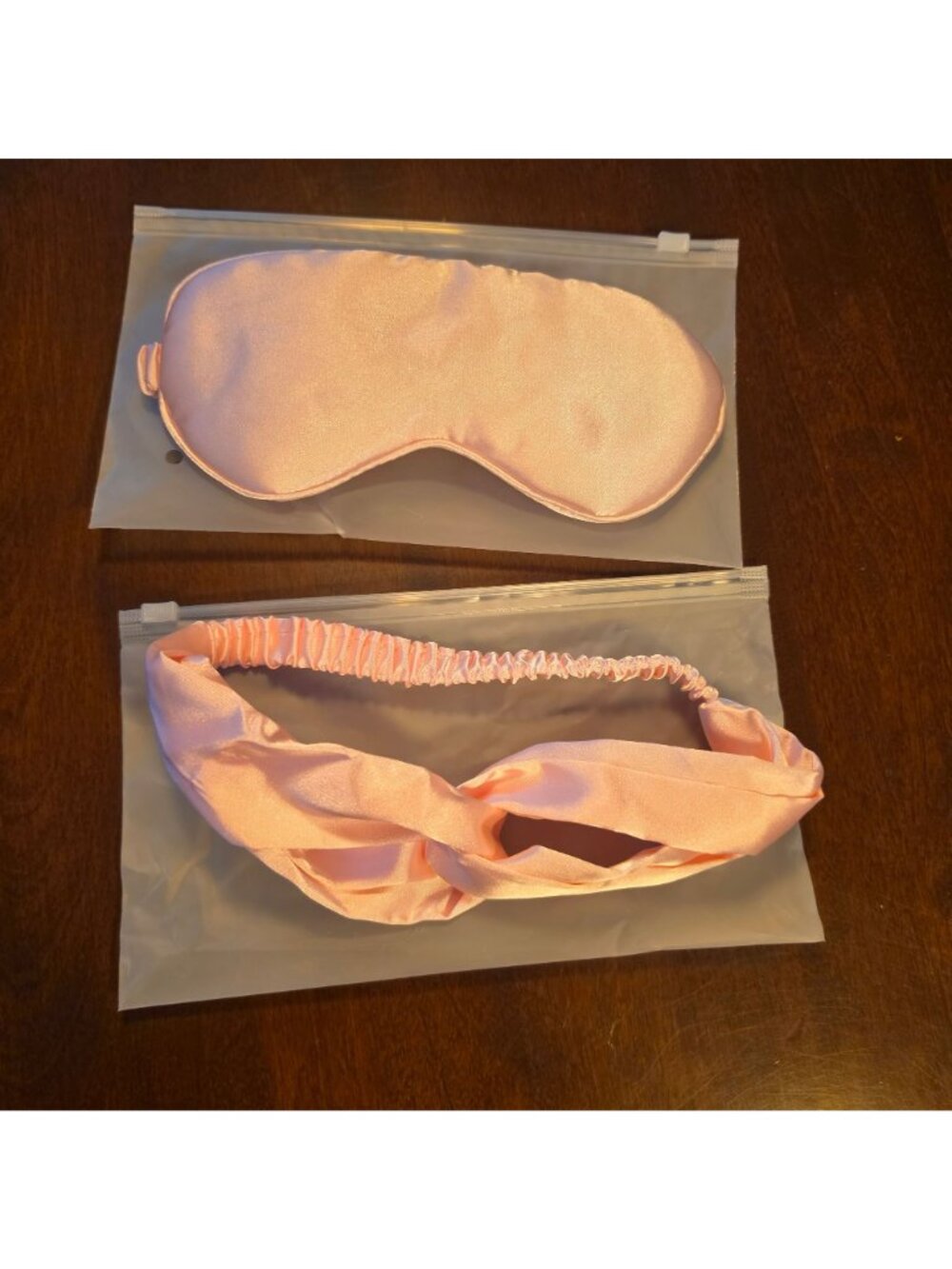 Pink Plush Throw Blanket Sleep Mask Headband Self Care Gift Set New - Picture 4 of 5